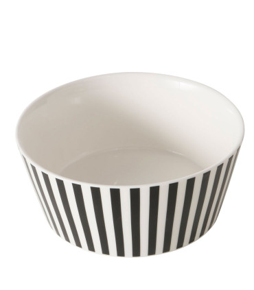 Bol en céramique blanche et noire 14.5x14.5x6cm