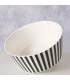 Bol en céramique blanche et noire 14.5x14.5x6cm