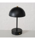 Lampe à poser champignon en métal noir LED sans fil 15x15x26cm