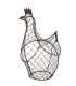 Panier à oeufs en fer marron 30x12x25cm