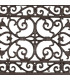 Paillasson coco métal marron 57x34x2cm