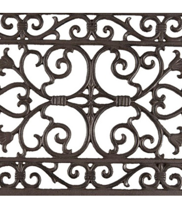 Paillasson coco métal marron 57x34x2cm