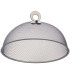Cloche alimentaire en métal chromé 25x25x9.5cm