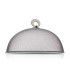 Cloche alimentaire en métal chromé 25x25x9.5cm