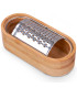 Râpe avec récipient bambou 7x15.5x4cm