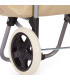 Chariot de course beige et vert 33L