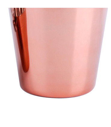 Seau à glaçons en inox rose doré 22x22x20.5cm