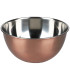 Saladier en inox doré rose 19x19x9.5cm