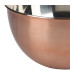 Saladier en inox doré rose 25x25x12cm