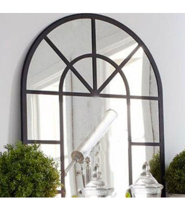 Miroir fenêtre mural noir 50x76cm