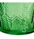 Set de 2 vases en verre bleu et vert 15x15x21cm