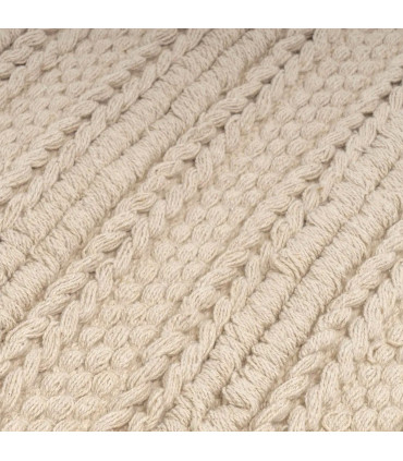 Tapis en coton tressé beige 70x140cm