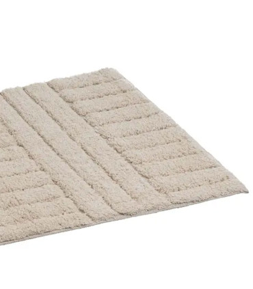 Tapis de bain 100% coton beige 70x45cm