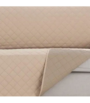 Armchair cover beige 60 to 110cm