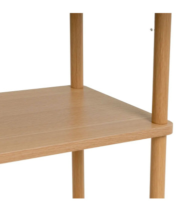 Étagère 3 plateaux en bois et métal 60x30x76cm