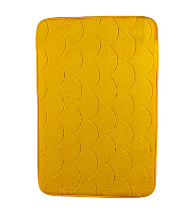 Tapis de bain mémoire de forme jaune 50x80cm