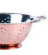 Passoire inox avec anses doré rose 24x24x10cm