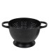 Set de 2 passoires en inox noir et chrome 22x22x16cm