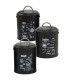 Garlic pot metal black