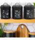 Garlic pot metal black