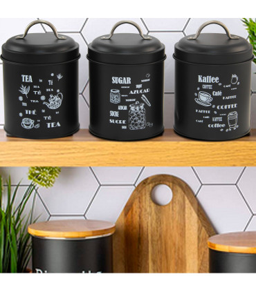 Garlic pot metal black