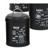 Garlic pot metal black