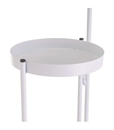 Support pot plante triple articulé métal blanc 60x19x60cm