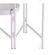 Support pot plante triple articulé métal blanc 60x19x60cm