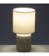 Lampe à poser céramique beige taupe 13x13x24cm