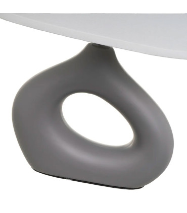 Lampe à poser céramique grise 23x13x30cm