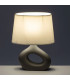 Lampe à poser céramique grise 23x13x30cm