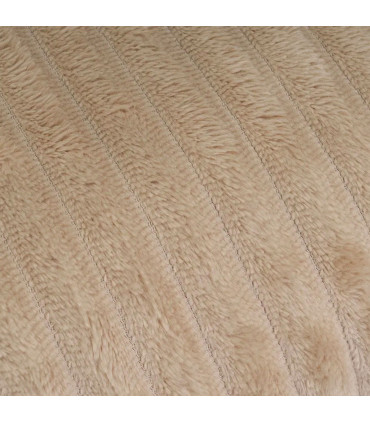 Plaid flanelle beige 130x160cm