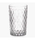Set de 6 verres à eau en verre Diamants 37cl