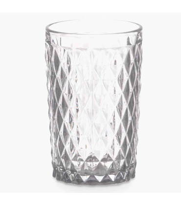 Set de 6 verres à eau en verre Diamants 37cl