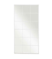 Miroir mural fenêtre métal blanc 180x90cm