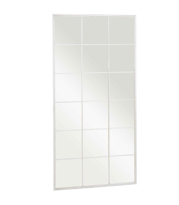 Wall Mirror Black Metal 150x90cm