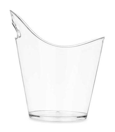 Seau à glace en plastique transparent pour bouteilles vin 5L