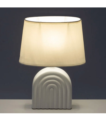 Lampe à poser céramique blanche 23x13x31cm
