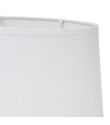 Table Lamp grey Ceramic and white lampshade 23x13x31cm