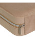 Set de 2 boîtes à bijoux de voyage velours beige et gris 10x10x4.5cm