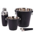 Coffret cocktail 4 pièces en acier inoxydable noir