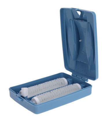 Ramasse miettes à deux brosses rotatives 17x11x5.5cm
