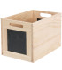 Panier de rangement avec craie 30x20x20cm