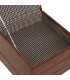 Brown watch Box -6 Watches 33x11.5x9cm