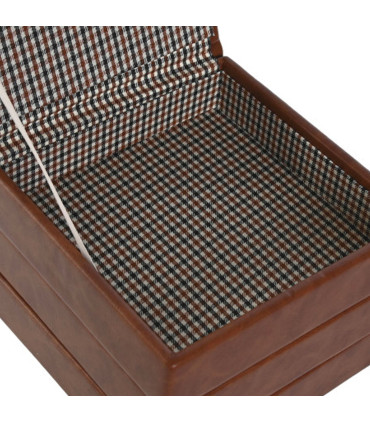 Brown watch Box -6 Watches 33x11.5x9cm