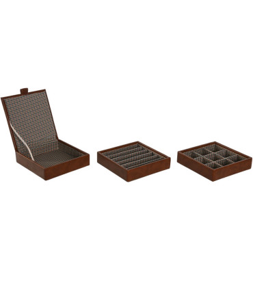 Brown watch Box -6 Watches 33x11.5x9cm