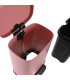 Poubelle salle de bain métal rose 5L