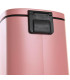 Poubelle salle de bain métal rose 5L