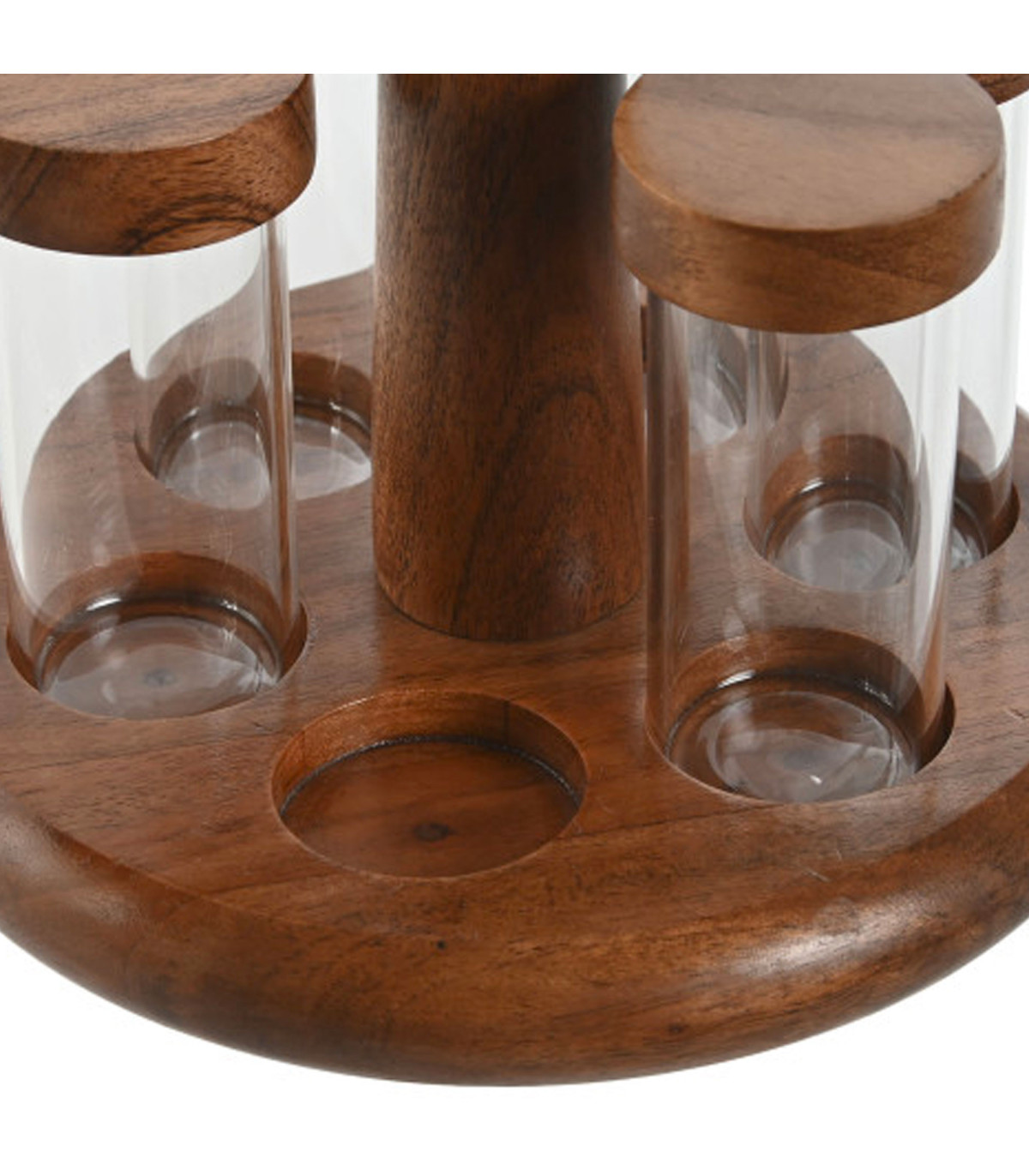 AllSpice 6 Pots à Épices En Verre 118ml Avec Couvercles Shaker - Grand Format