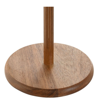 Kitchen Roll Holder acacia and gold 18x18x36.5cm